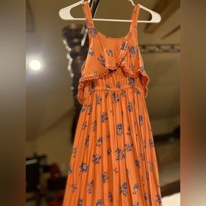 A orange “Mudd” long dress